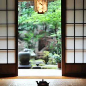 Tea Ceremony Space With Traditional Decor