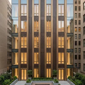 Bronze Lantern Courtyard Deco Housefront