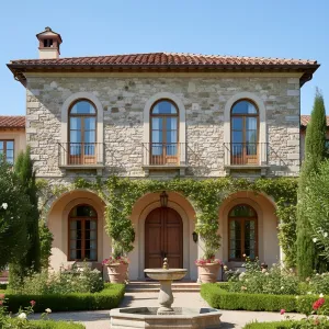 Stone-Wrapped Villa of Verdant Dreams