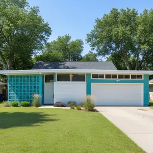 Turquoise Bliss: A Mid-Century Delight