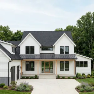 Calm Courtyard Modern Farmhouse Home