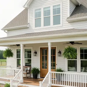 Porchside Panache: A Farmhouse Tale