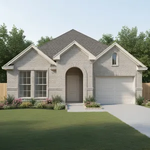 Soft Brick Cottage With Arched Welcome