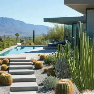 Desert-style Cactus Garden