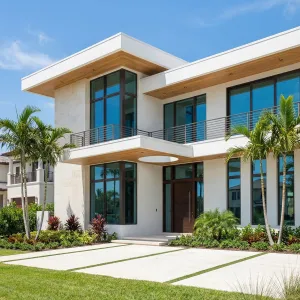 Palm Framed Modern Glassfront Escape