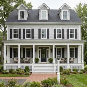 Classic Shingle Colonial With Welcoming Porch