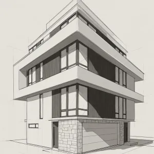 Layered Urban Stack Residence