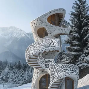 Spiral Staircase Cabin
