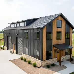 Spacious Cedar Steel Sanctuary