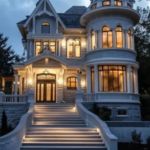 Victorian-era House With Deep Burgundy Interiors and Antique Furnishings