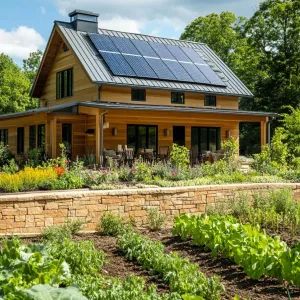 Solar Panels Integrated Into Traditional Roofing