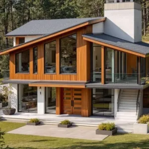 Timber Whimsy in Mid Century Modernity