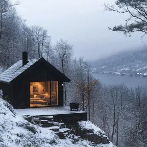 Snow-Kissed Alpine Oasis