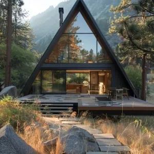 A-frame Glass Cabin