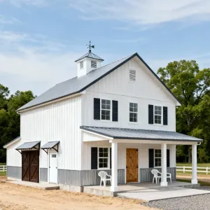 Cupola-Trimmed Porchline Barnhouse