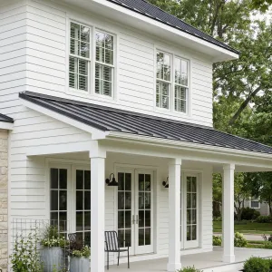 Bright Porch Haven With Metal Roof