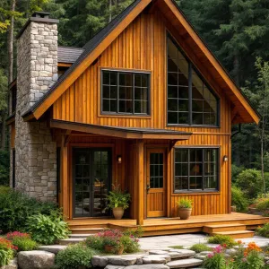 Wooden Wonderland by the Pond