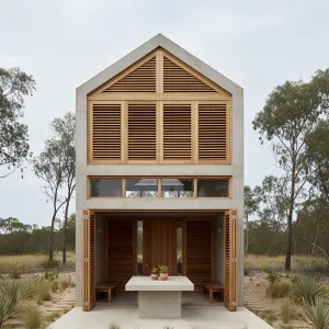 Shuttered Oasis Courtyard Cabin