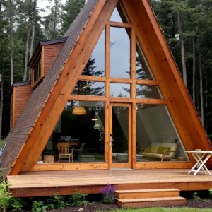 Rustic Triangle Retreat with a View