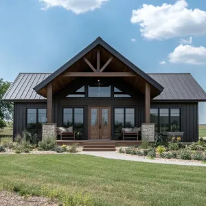 Gabled Reflections on the Prairie
