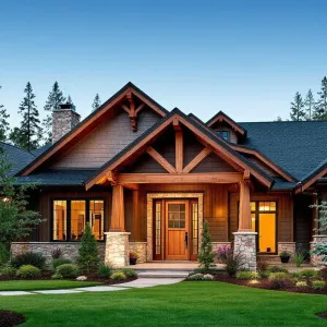 Gabled Paradise with a Dash of Pine