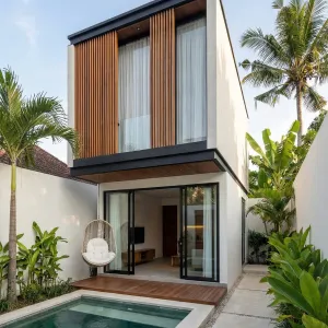 Vertical Poolfront Palm Hideout