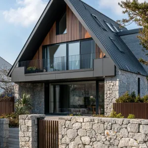 Zinc Roof With Hidden Gutter System