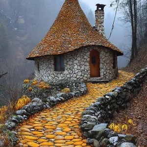 Pebble Pathway to a Hobbit Haven