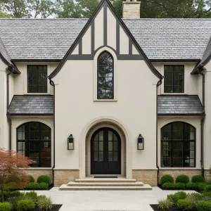Refined Gabled Tudor Elegance