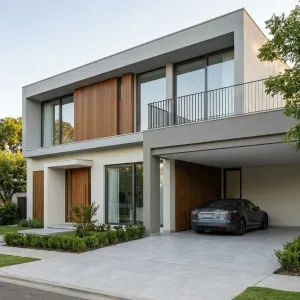 Streetfront Modern Haven With Wrapped Carport