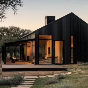 Modern Barn Charm: A Sleek Retreat