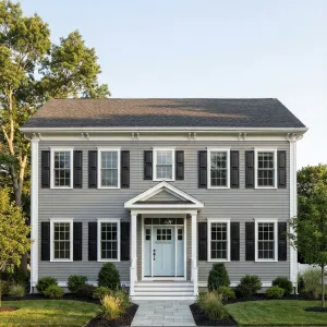 Silver Siding Garrison Porch Path