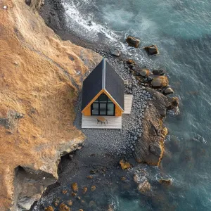 Perched on the Waves: The Cliffside Cabin