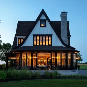 Gabled Glory: Twilight Tranquility