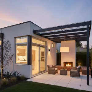 Glow Porch With Glass Shade