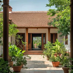 Charming Courtyard Gem in Indian Serenity