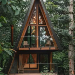 A-frame Treetop Cabin