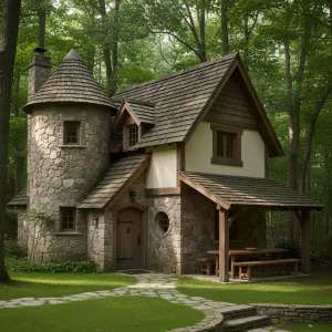 Stone Tower in the Whispering Woods