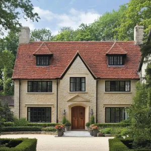 Rustic Elegance With a Scarlet Crown