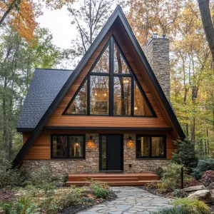 A-Frame Haven: Nature’s Architectural Embrace
