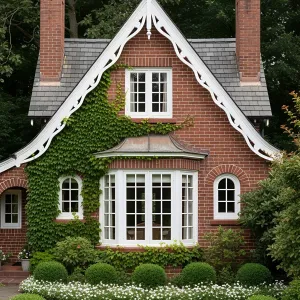 Whimsical Brick Abode in Verdant Paradise