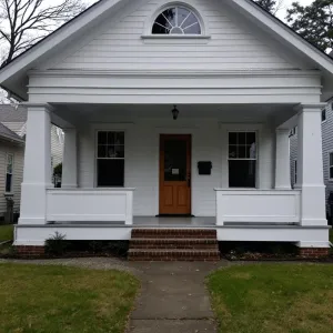 Charming Porch: The Quaint Bungalow Delight