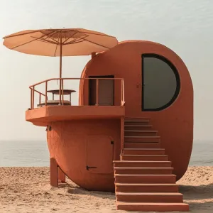 Tiny Desert UFO House