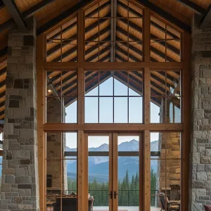 Mountain Majesty: A Glimpse Through Glass