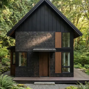 Evergreen Ember Woodland Barndominium Cottage