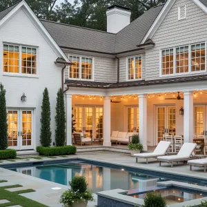 Elegant Abode with Poolside Allure
