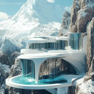 Futuristic High-tech Smart Home