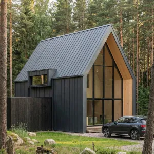 Forest Matte Metal Gable Retreat