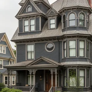 Exquisite Charcoal Chateau: The Shadowed Sanctuary