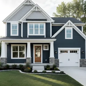 Stormy Siding With Bright Trim